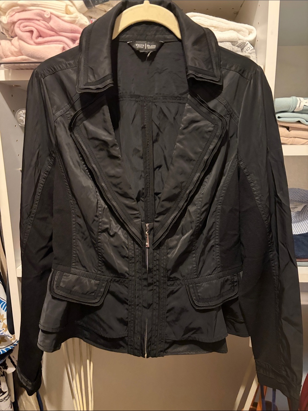 White House Black Market Black Tailored Sporty Blazer